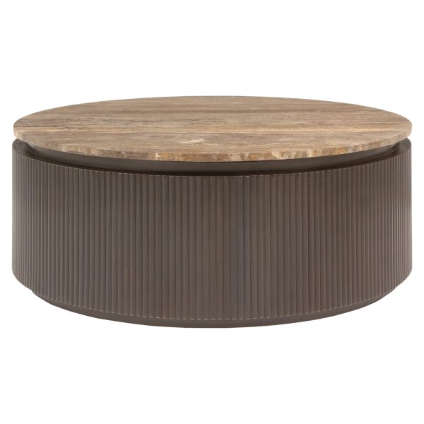 Richmond Interiors Salontafel Russo ash brown 90Ø