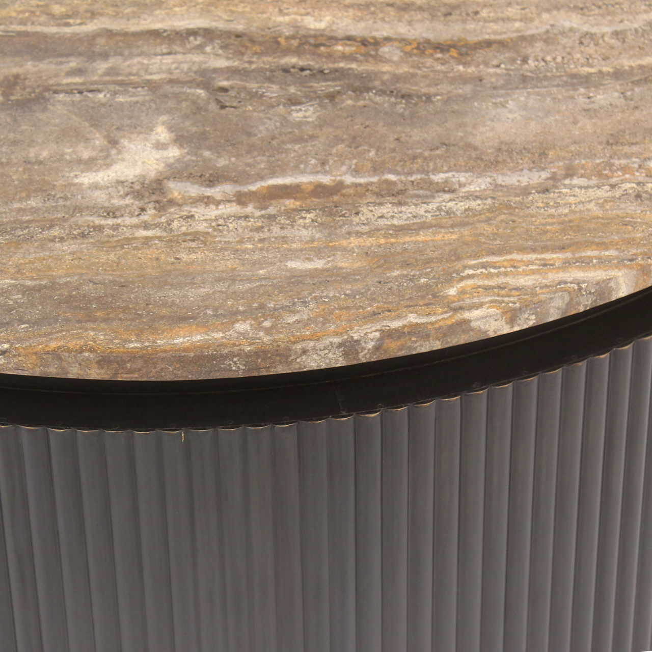 Richmond Interiors Salontafel Russo ash brown 90Ø
