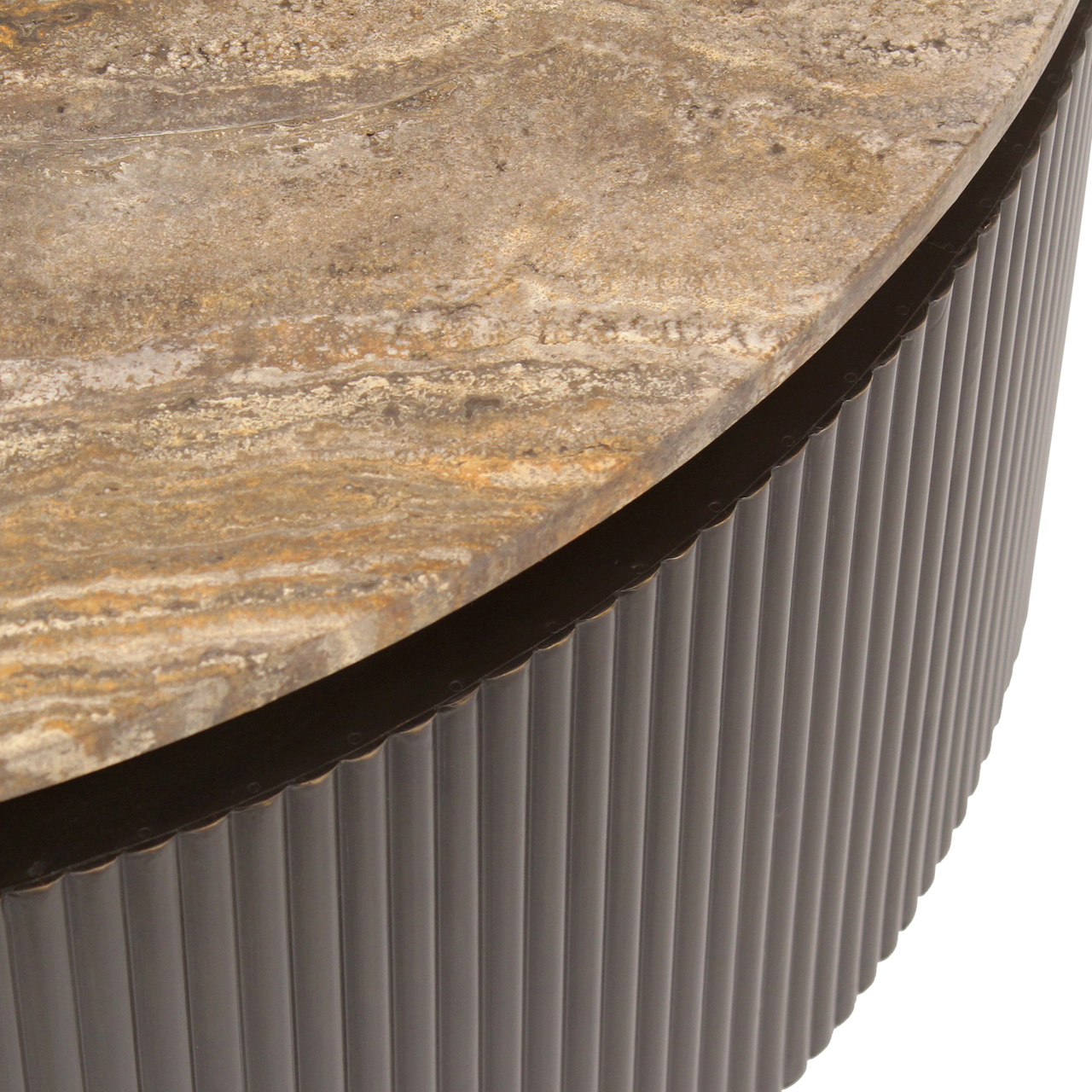 Richmond Interiors Salontafel Russo ash brown 90Ø