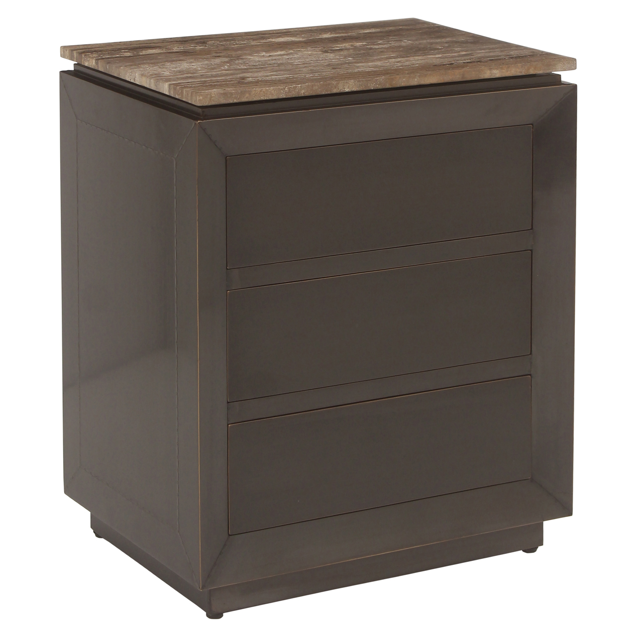 Richmond Interiors Nachtkastje Russo ash brown 3-drawers