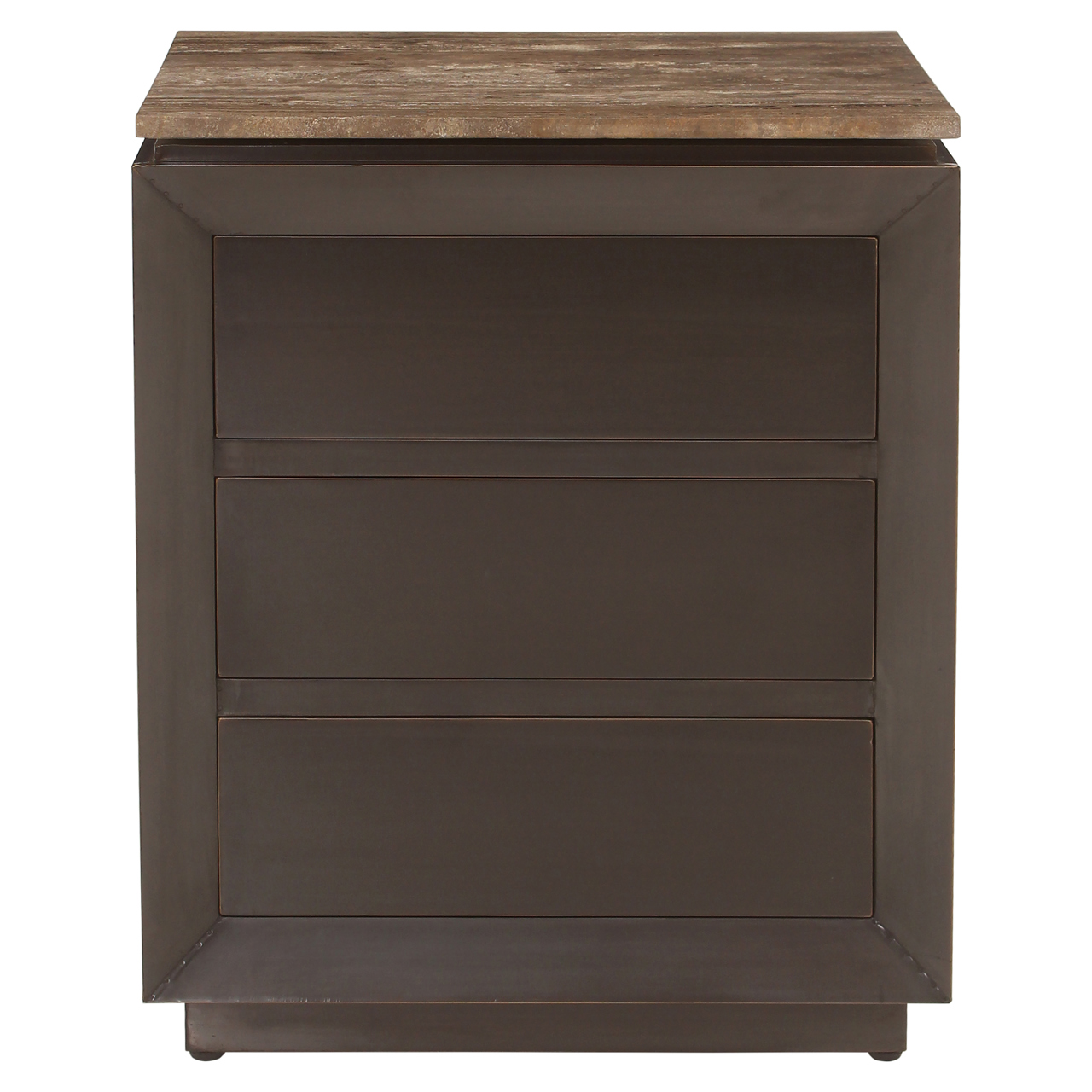 Richmond Interiors Nachtkastje Russo ash brown 3-drawers