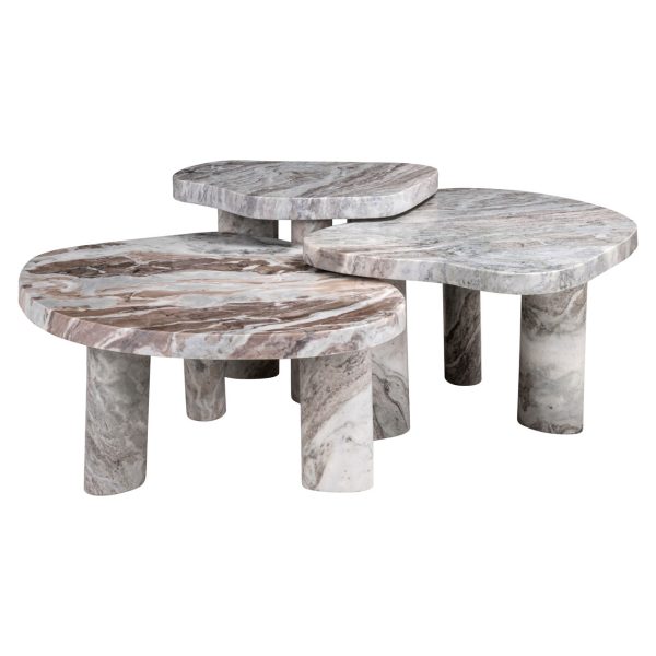 Richmond Interiors Salontafel Camino Blush beige (Set of 3)