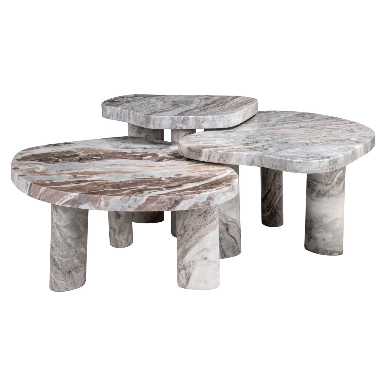 Richmond Interiors Salontafel Camino Blush beige (Set of 3)