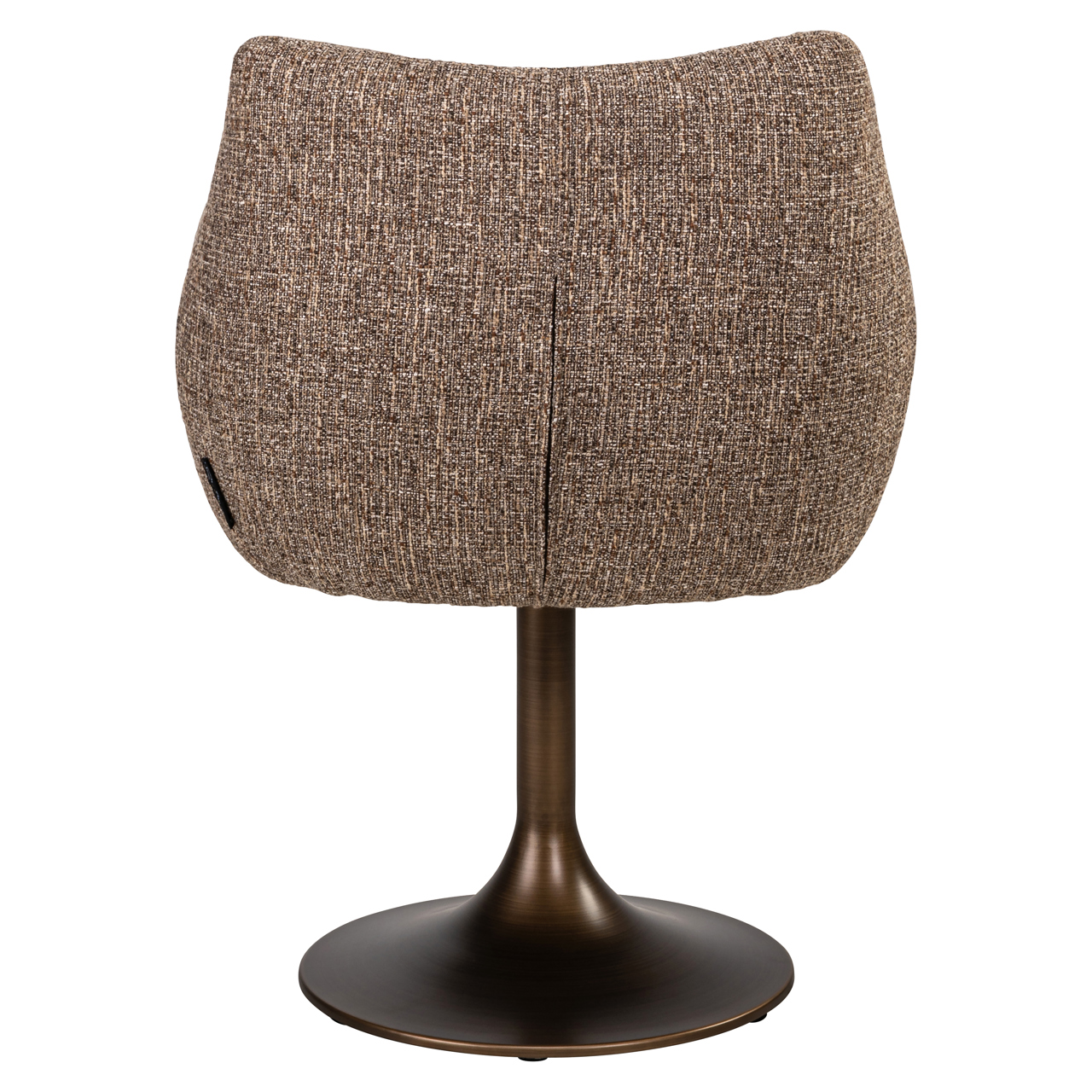 Richmond Interiors Eetkamerstoel Aldo brown tweed swivel