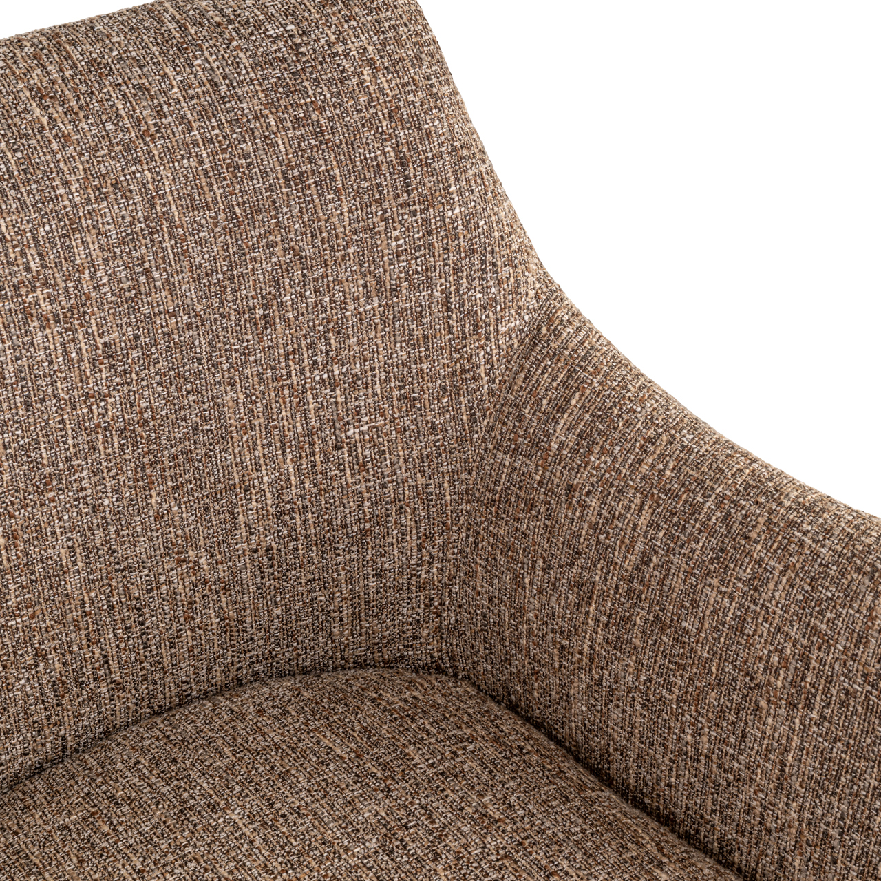 Richmond Interiors Eetkamerstoel Aldo brown tweed swivel