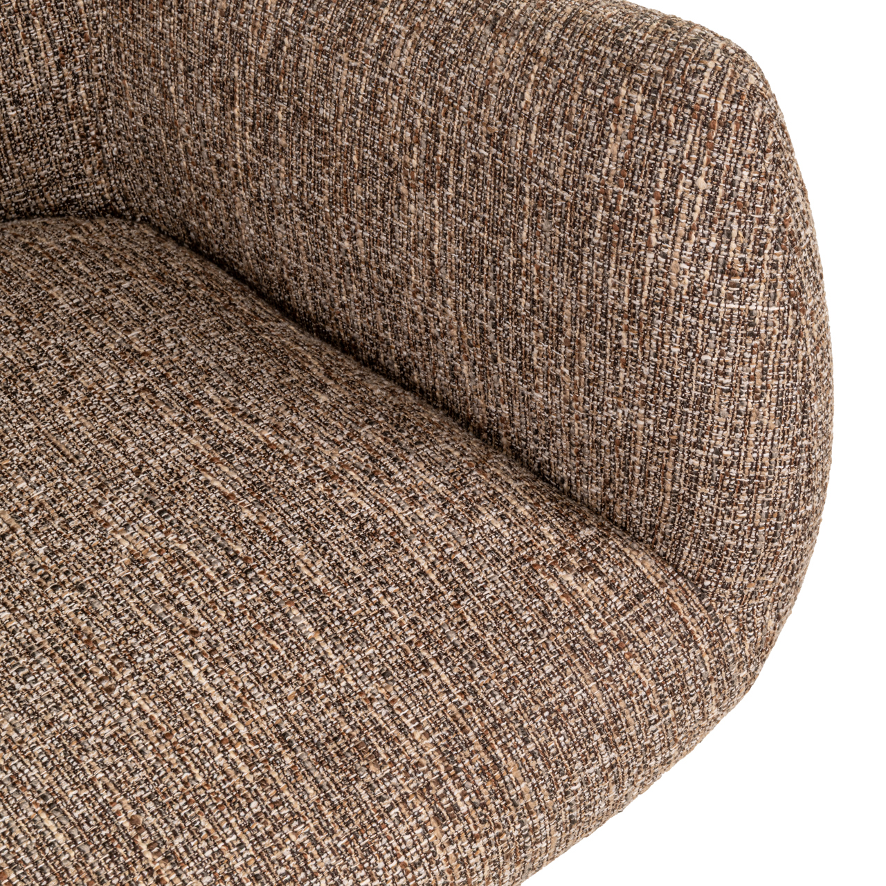 Richmond Interiors Eetkamerstoel Aldo brown tweed swivel
