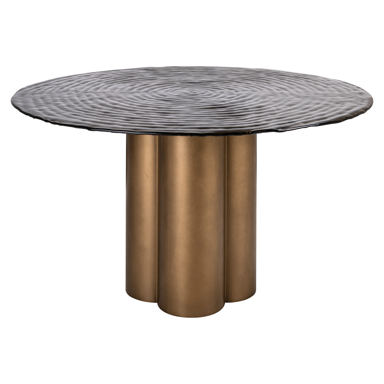 Richmond Interiors Eettafel Glastonburry gold antique 135Ø