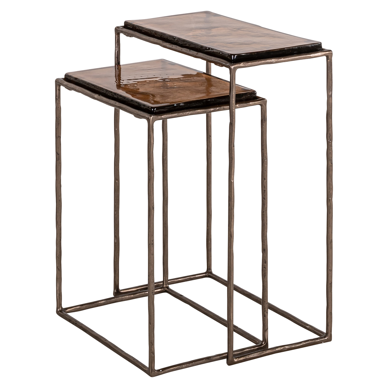 Richmond Interiors Bijzettafel Villano bronze (Set of 2)