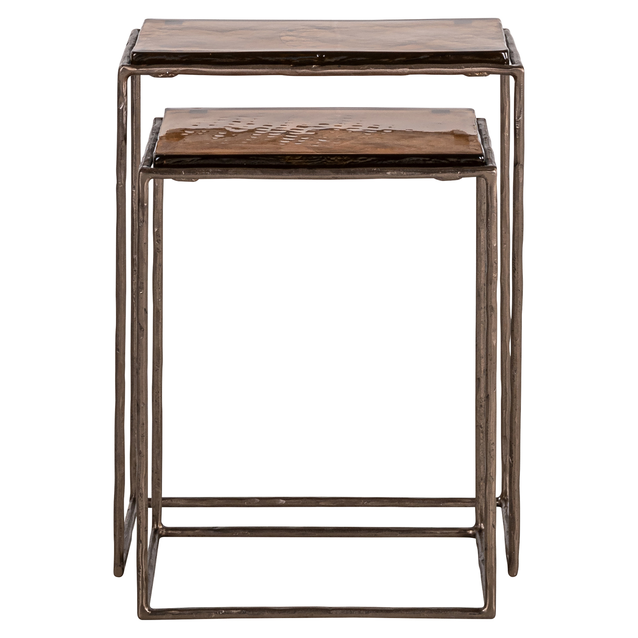 Richmond Interiors Bijzettafel Villano bronze (Set of 2)