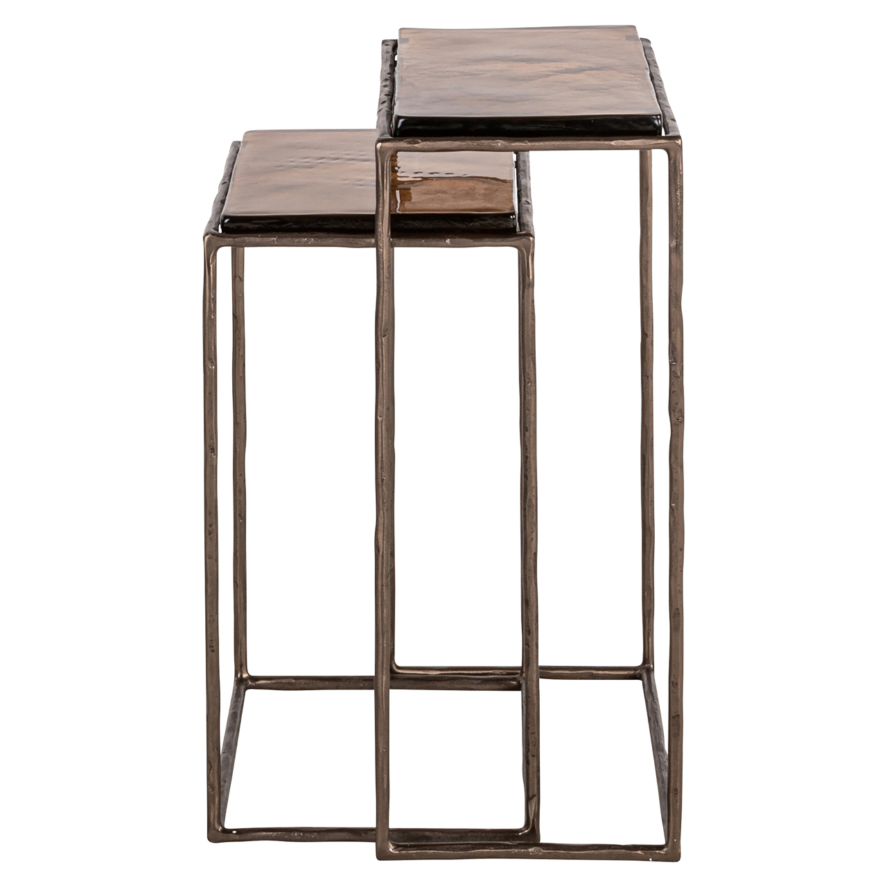 Richmond Interiors Bijzettafel Villano bronze (Set of 2)