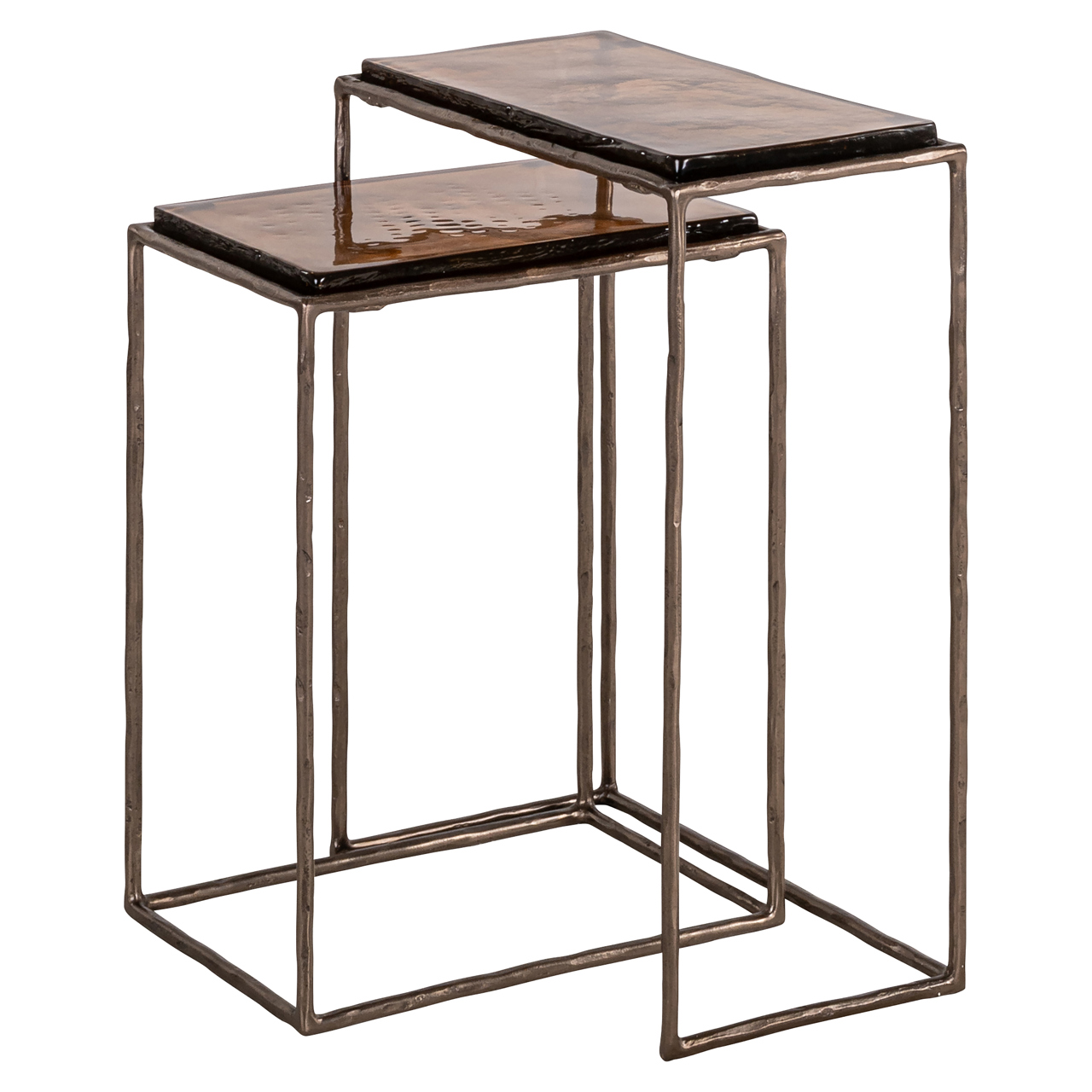 Richmond Interiors Bijzettafel Villano bronze (Set of 2)