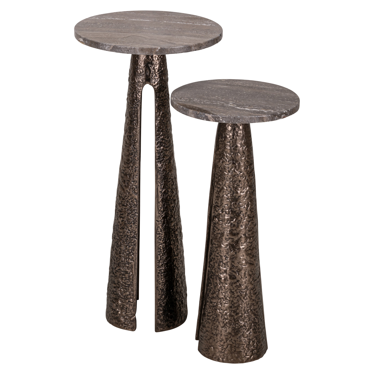 Richmond Interiors Bijzettafel Eldora bronze 30Ø