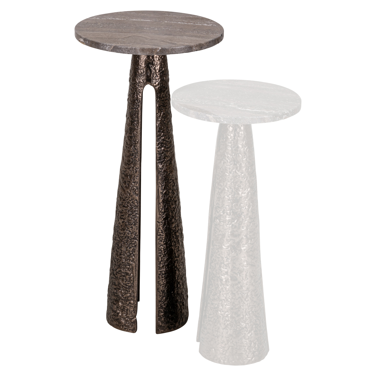 Richmond Interiors Bijzettafel Eldora bronze 30Ø