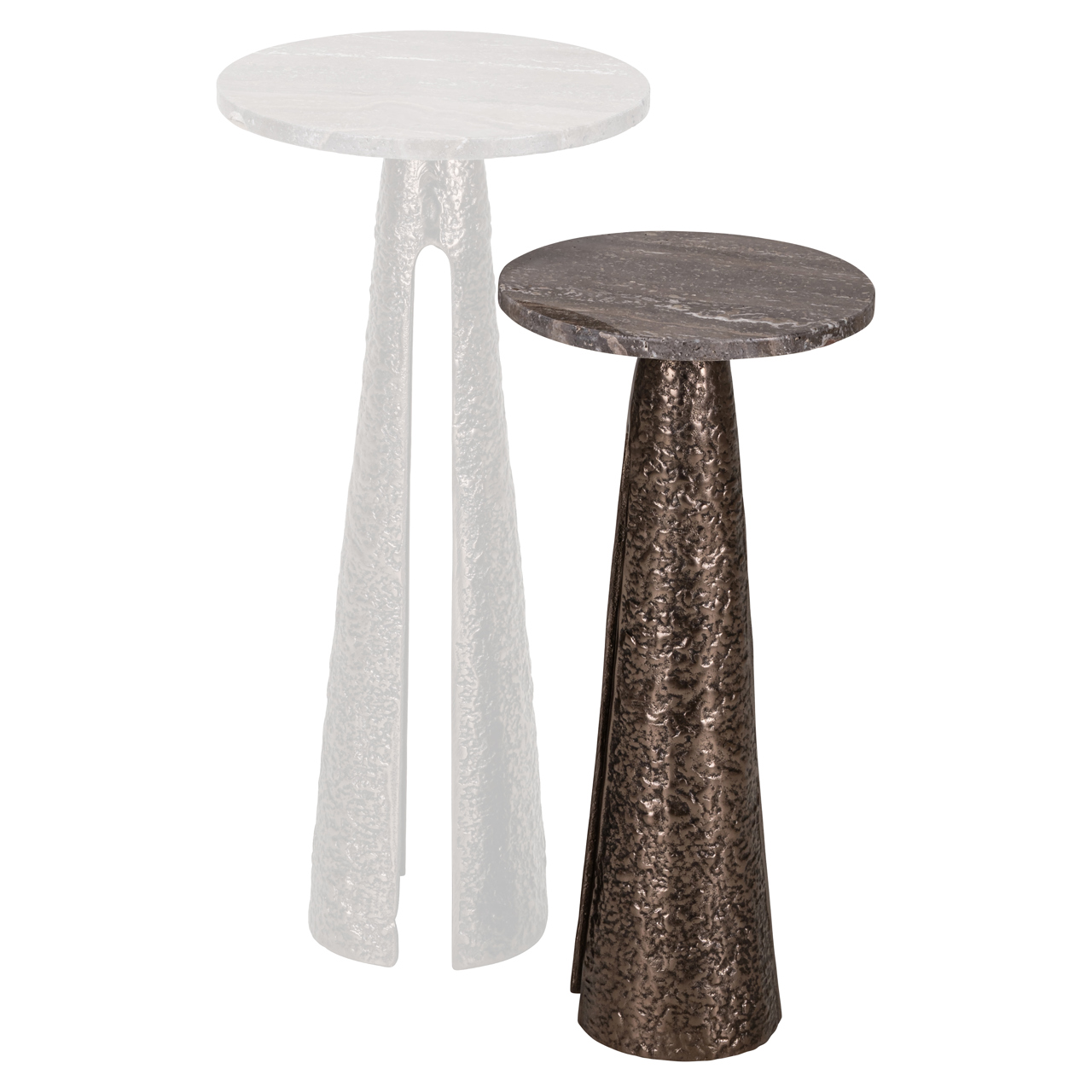 Richmond Interiors Bijzettafel Eldora bronze 25Ø