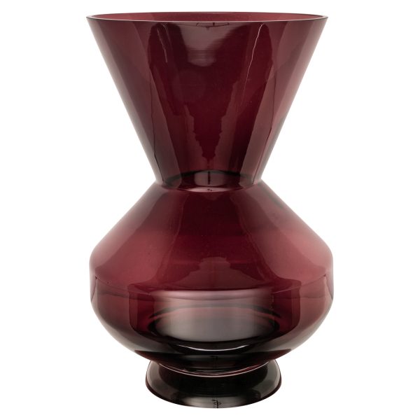 Richmond Interiors Vaas Veya burgundy