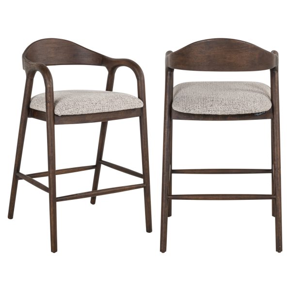 Richmond Interiors Counterstoel Mihara mocca fancy fire retardant