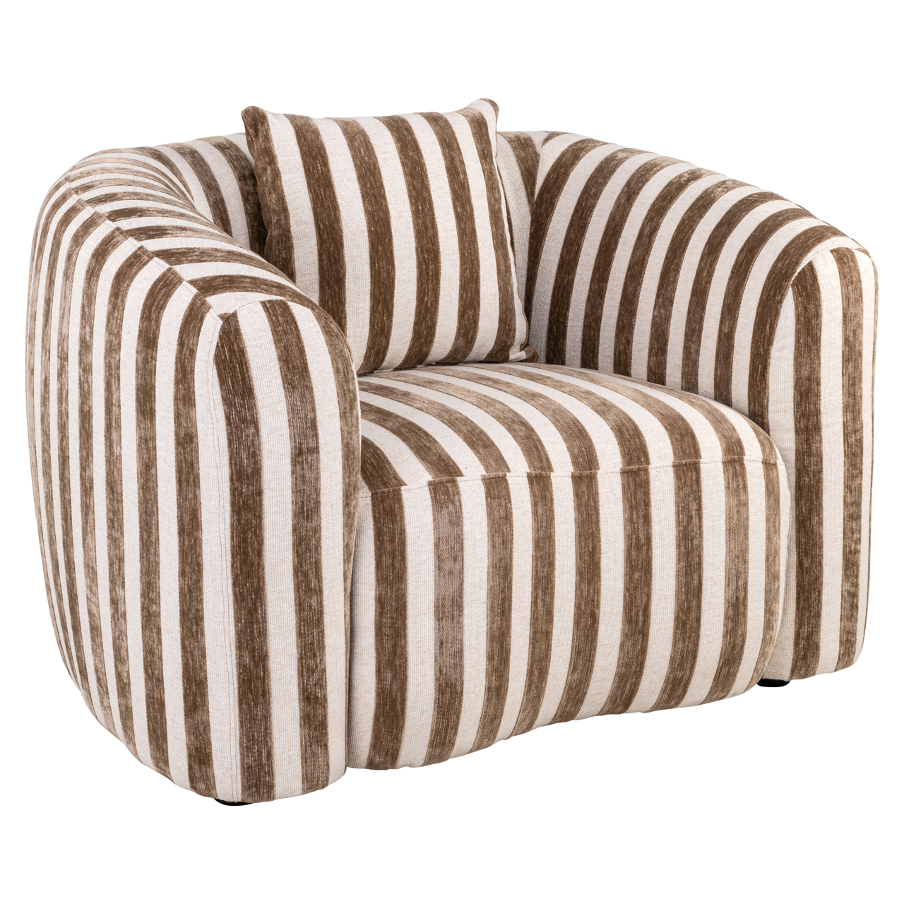 Richmond Interiors Lounge stoel Luxandra stripes sand