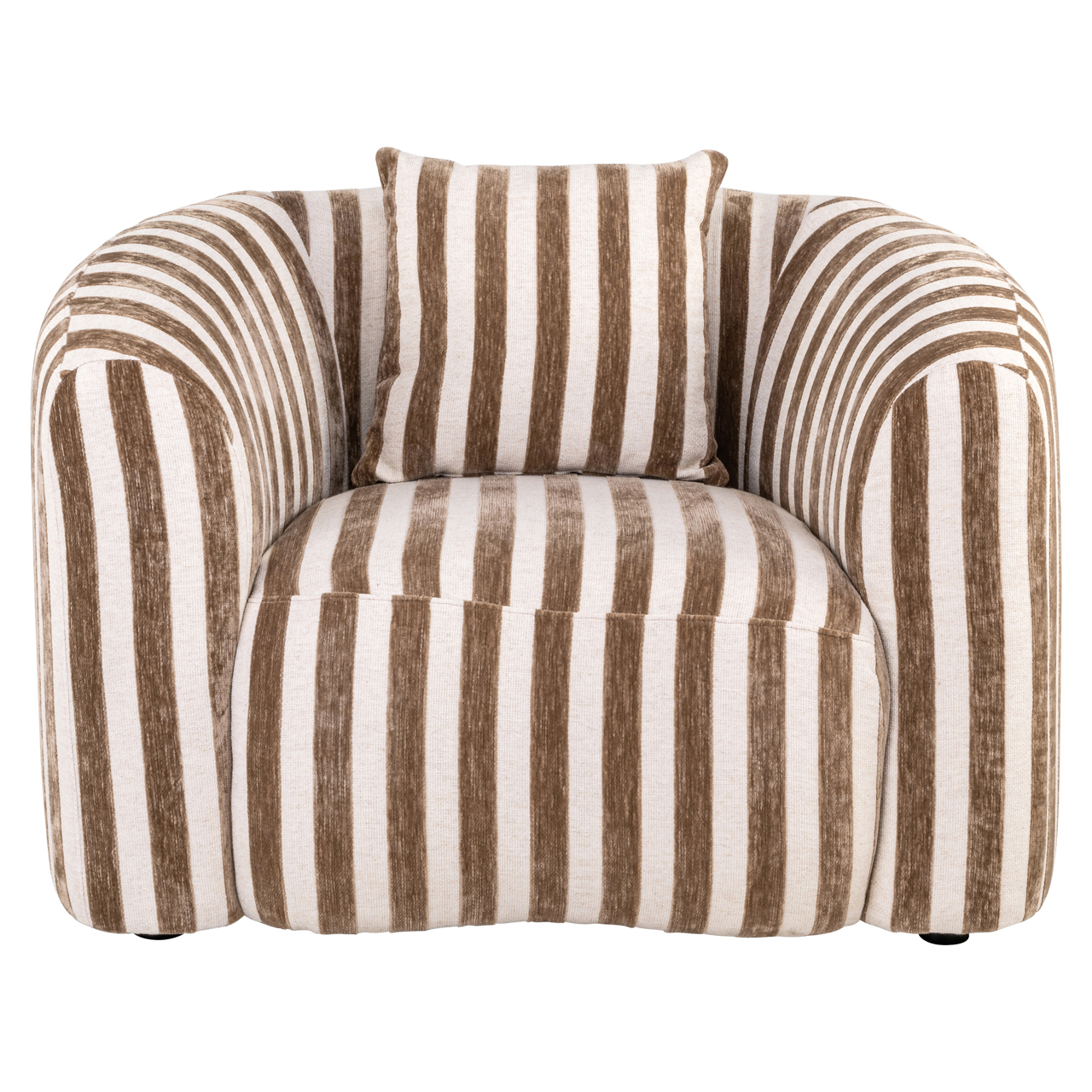 Richmond Interiors Lounge stoel Luxandra stripes sand
