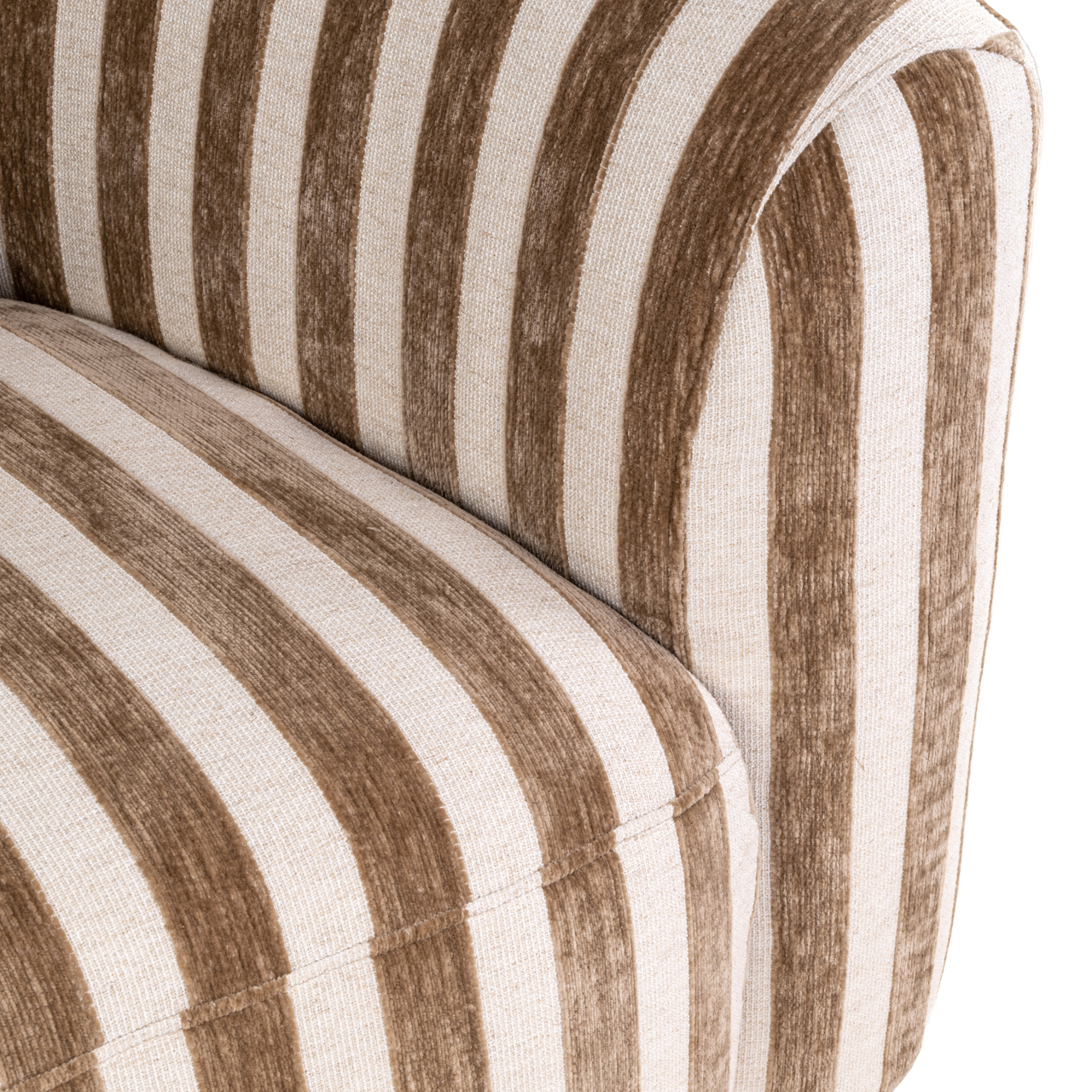 Richmond Interiors Lounge stoel Luxandra stripes sand