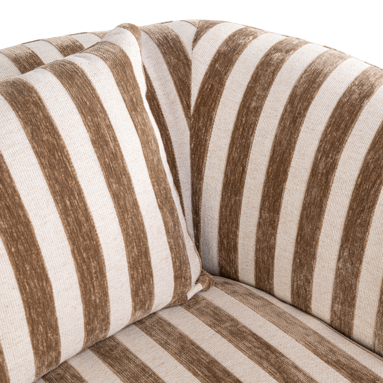 Richmond Interiors Lounge stoel Luxandra stripes sand