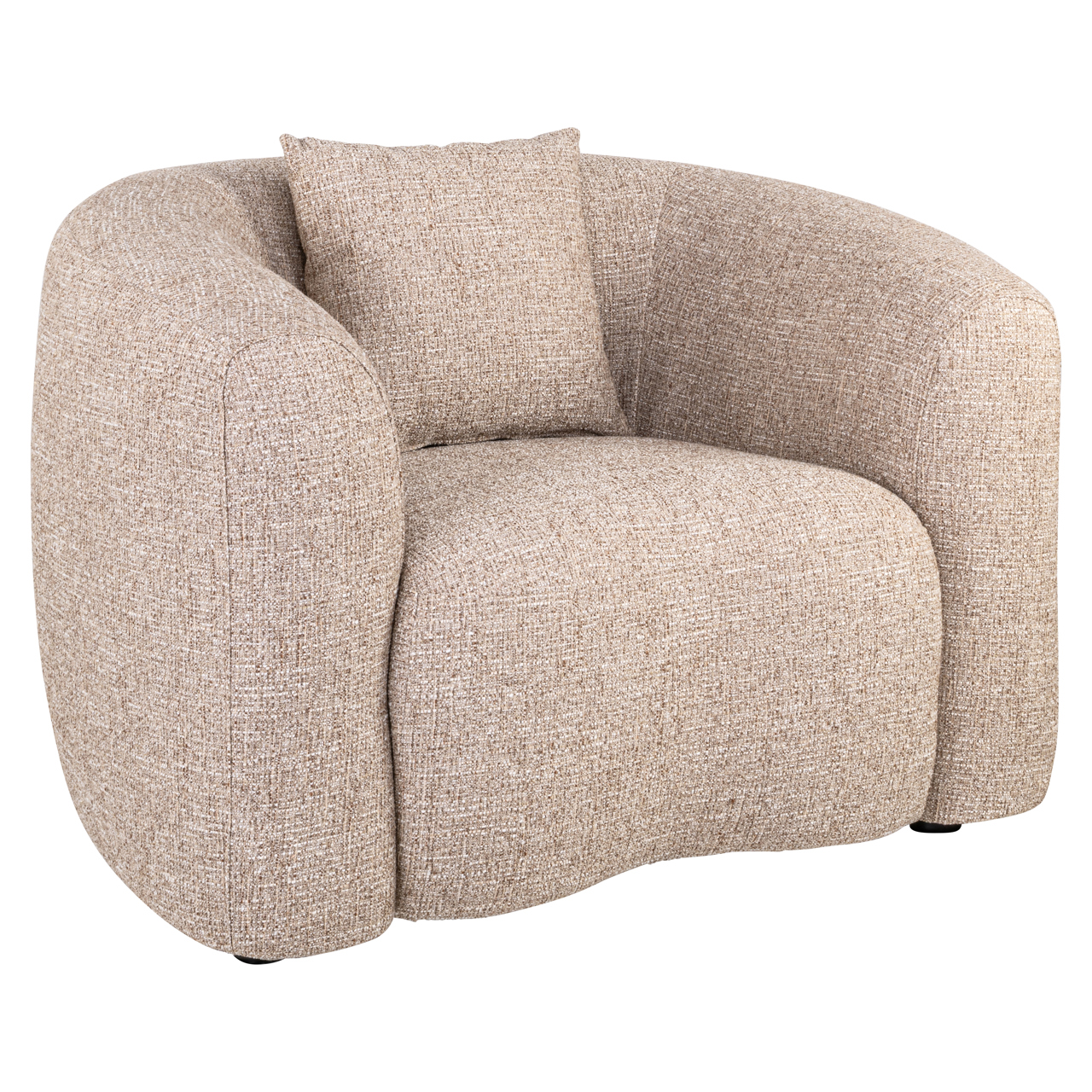 Richmond Interiors Lounge stoel Luxandra sand tweed fire retardant