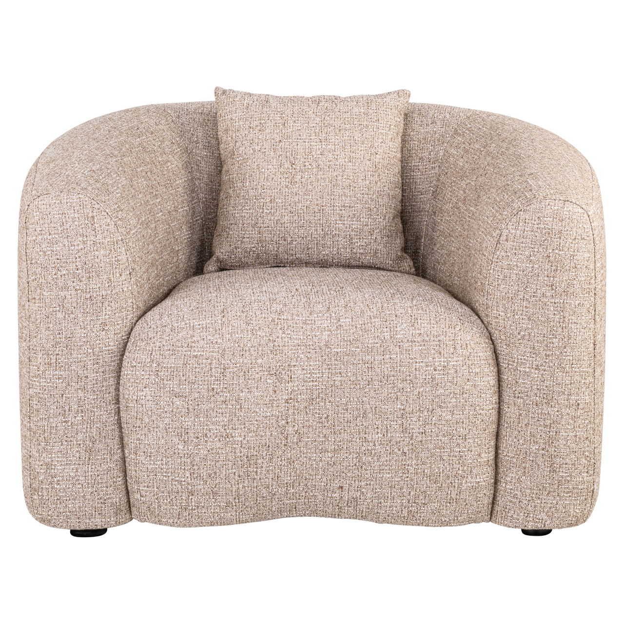 Richmond Interiors Lounge stoel Luxandra sand tweed fire retardant