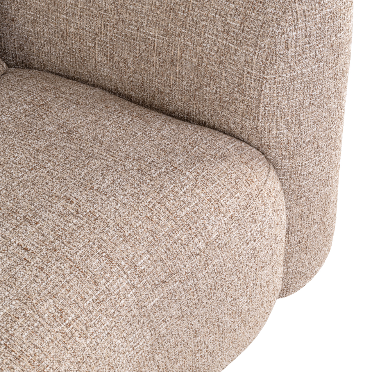 Richmond Interiors Lounge stoel Luxandra sand tweed fire retardant
