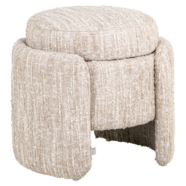 Richmond Interiors Poef & Voetenbank Cupid beige angora with storage