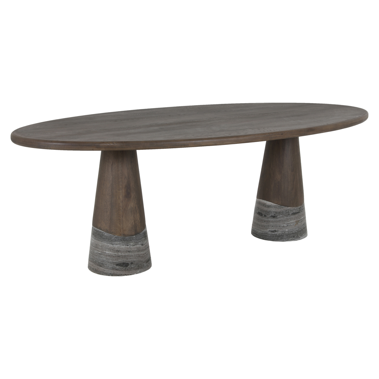 Richmond Interiors Eettafel Harper Smoked charchoal
