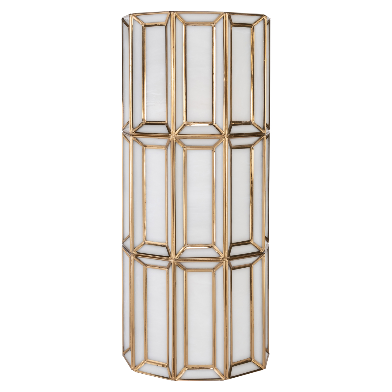 Richmond Interiors Wandlamp Opal brass antique
