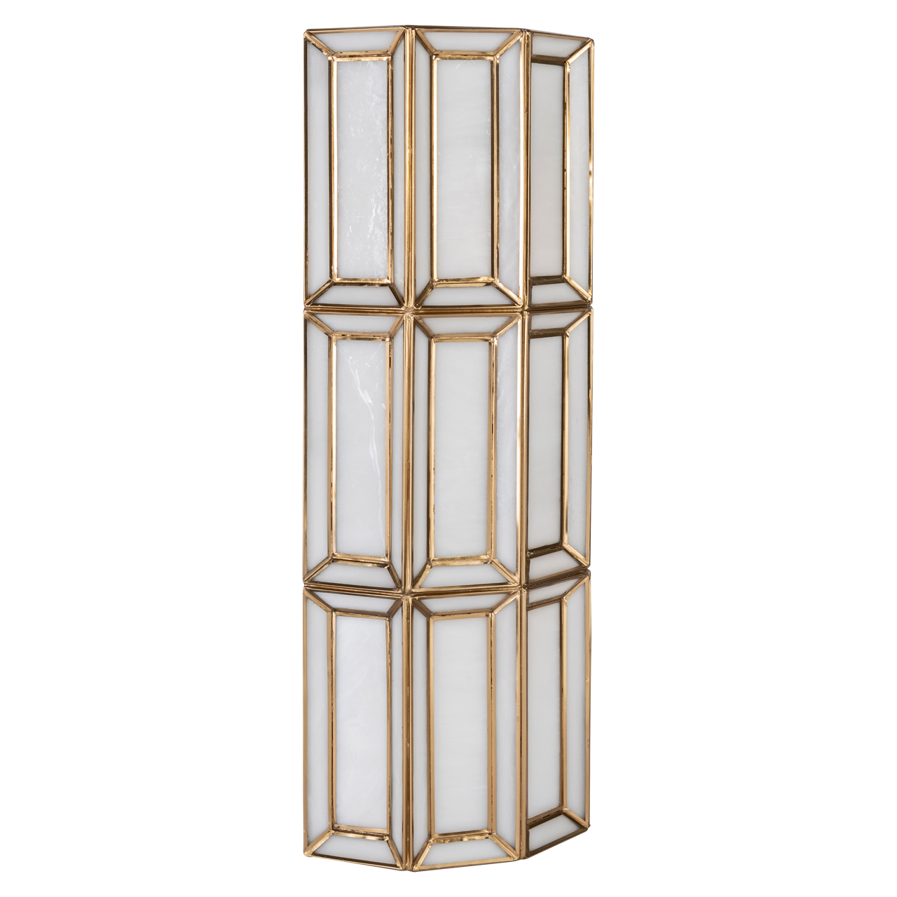 Richmond Interiors Wandlamp Opal brass antique