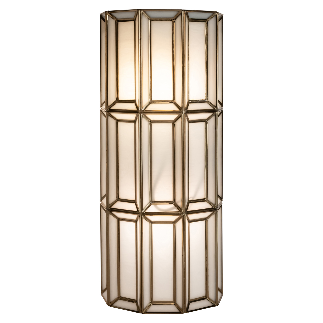 Richmond Interiors Wandlamp Opal brass antique