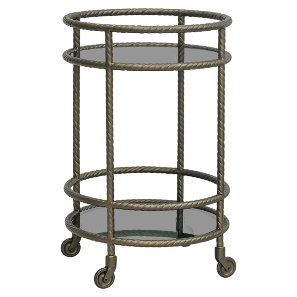Richmond Interiors Trolley Macallan brass antique