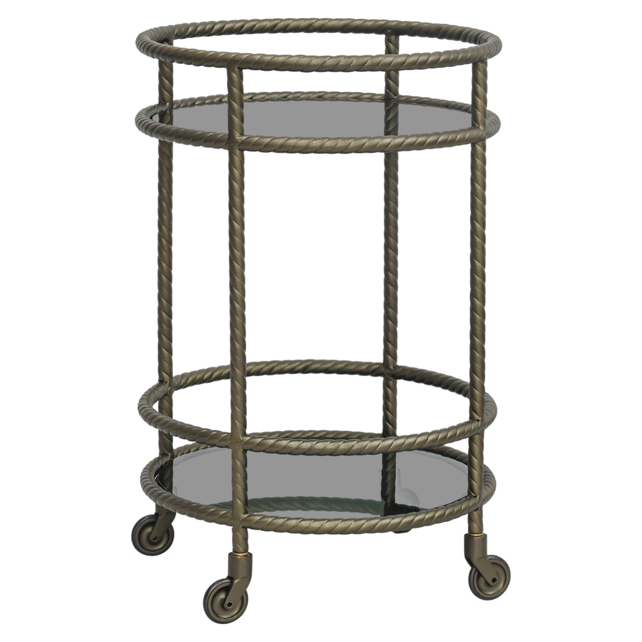 Richmond Interiors Trolley Macallan brass antique