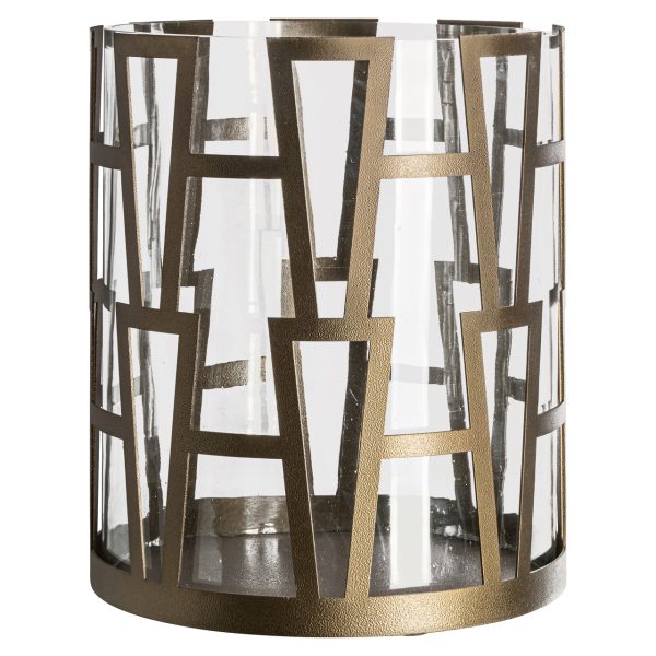 Richmond Interiors Windlicht Shandy brass antique big