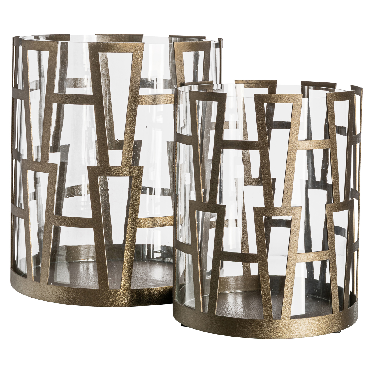 Richmond Interiors Windlicht Shandy brass antique big