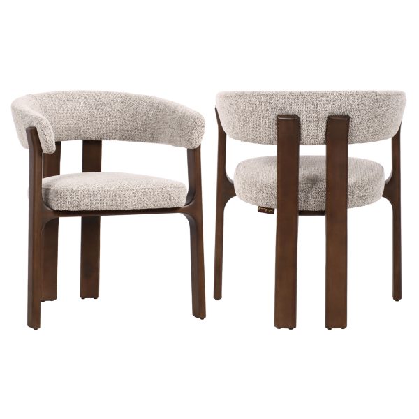Richmond Interiors Eetkamerstoel Contigo mocca fancy