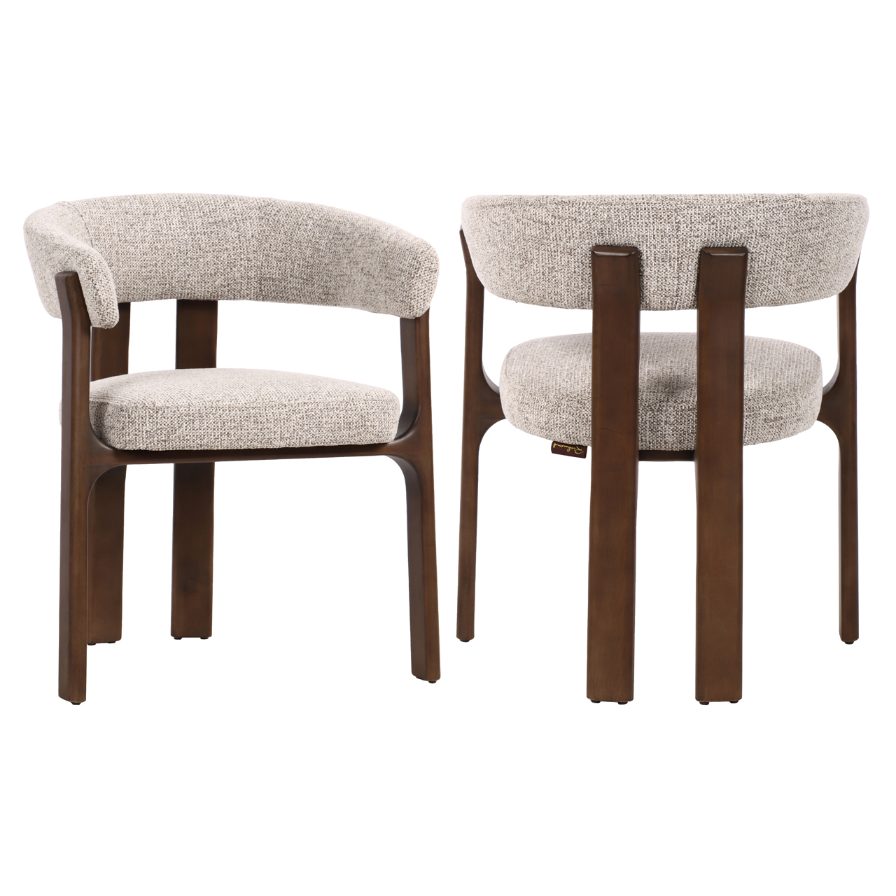 Richmond Interiors Eetkamerstoel Contigo mocca fancy