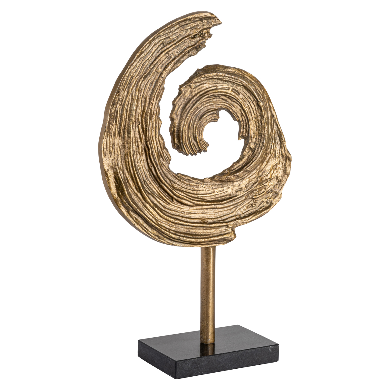 Richmond Interiors Decoratief object Swirl brass antique
