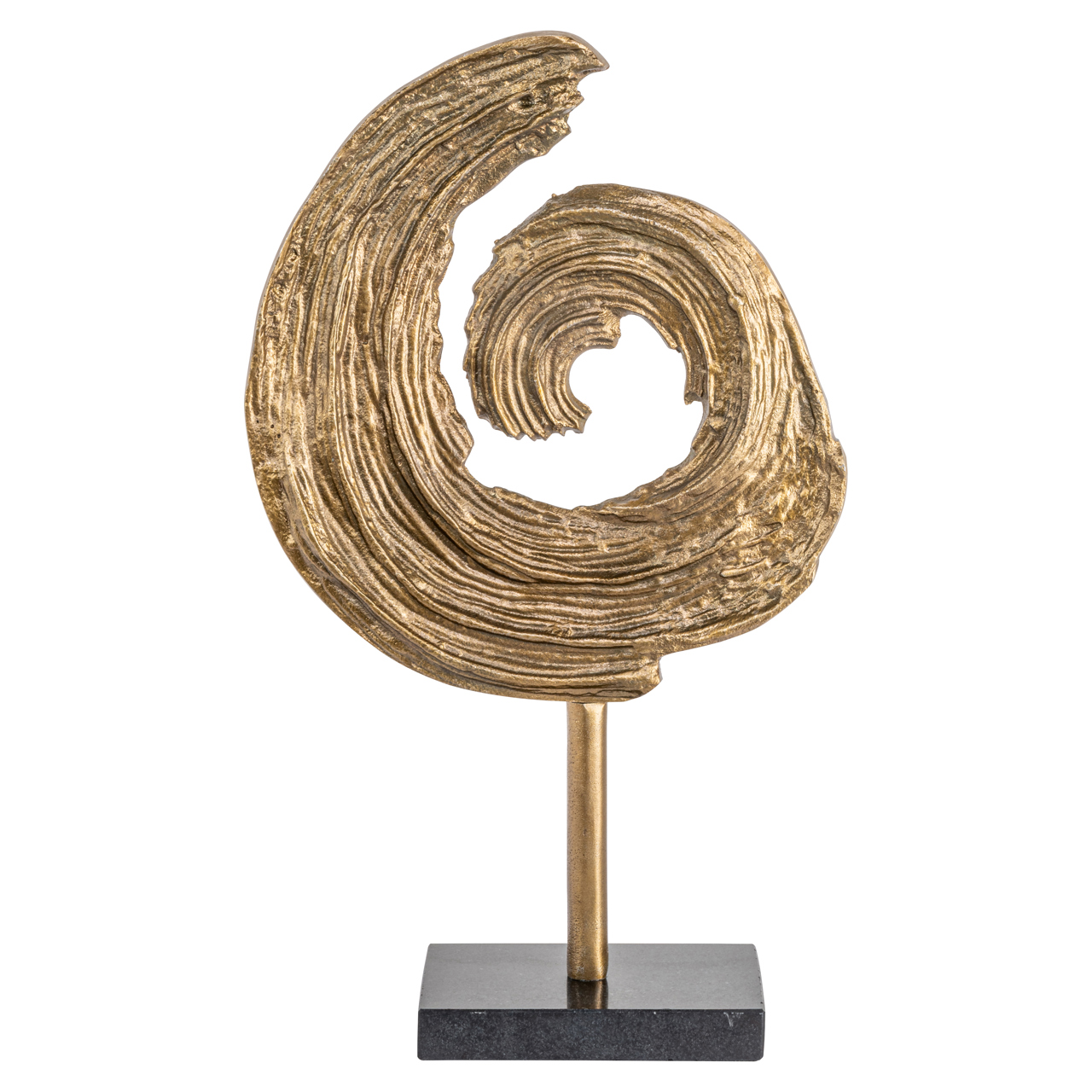 Richmond Interiors Decoratief object Swirl brass antique