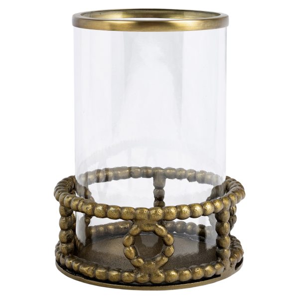 Richmond Interiors Windlicht Mile brass antique