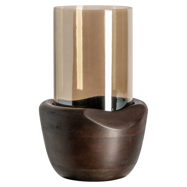 Richmond Interiors Windlicht Jade walnut small