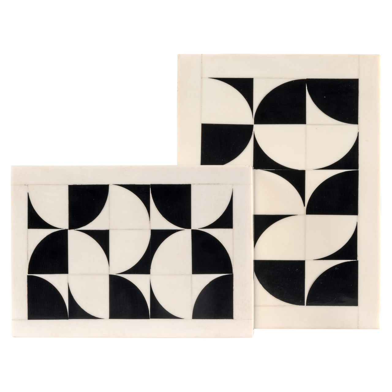 Richmond Interiors Opbergdoos Flake white (Set of 2)