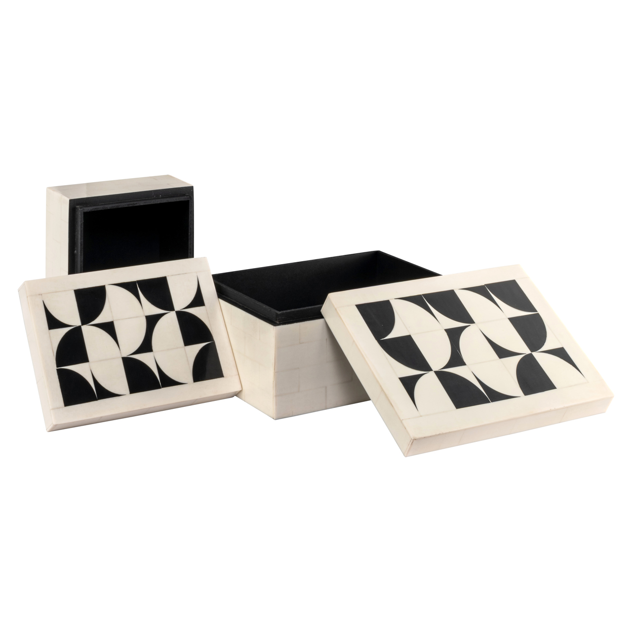Richmond Interiors Opbergdoos Flake white (Set of 2)