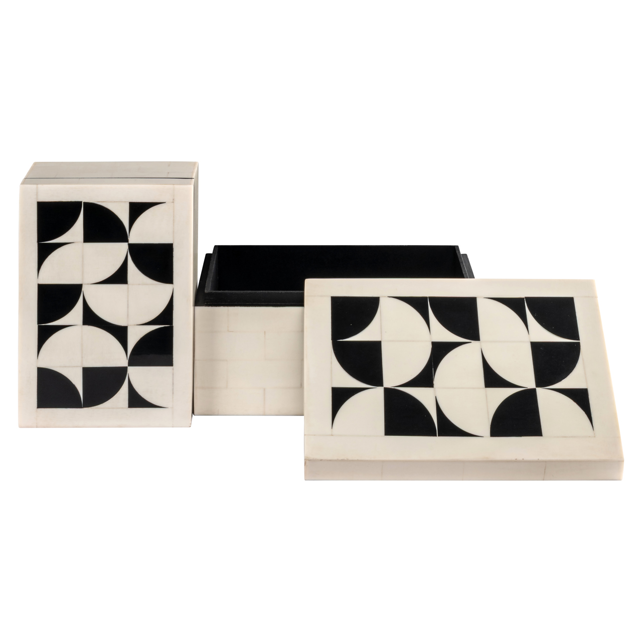 Richmond Interiors Opbergdoos Flake white (Set of 2)