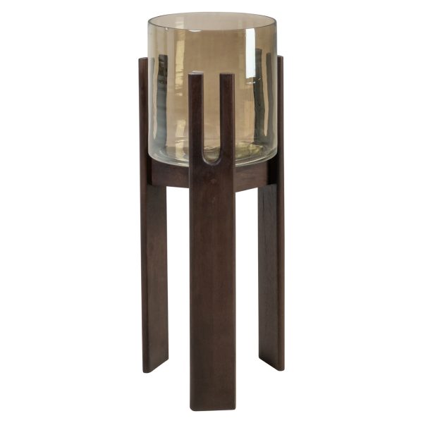 Richmond Interiors Windlicht Paige walnut small