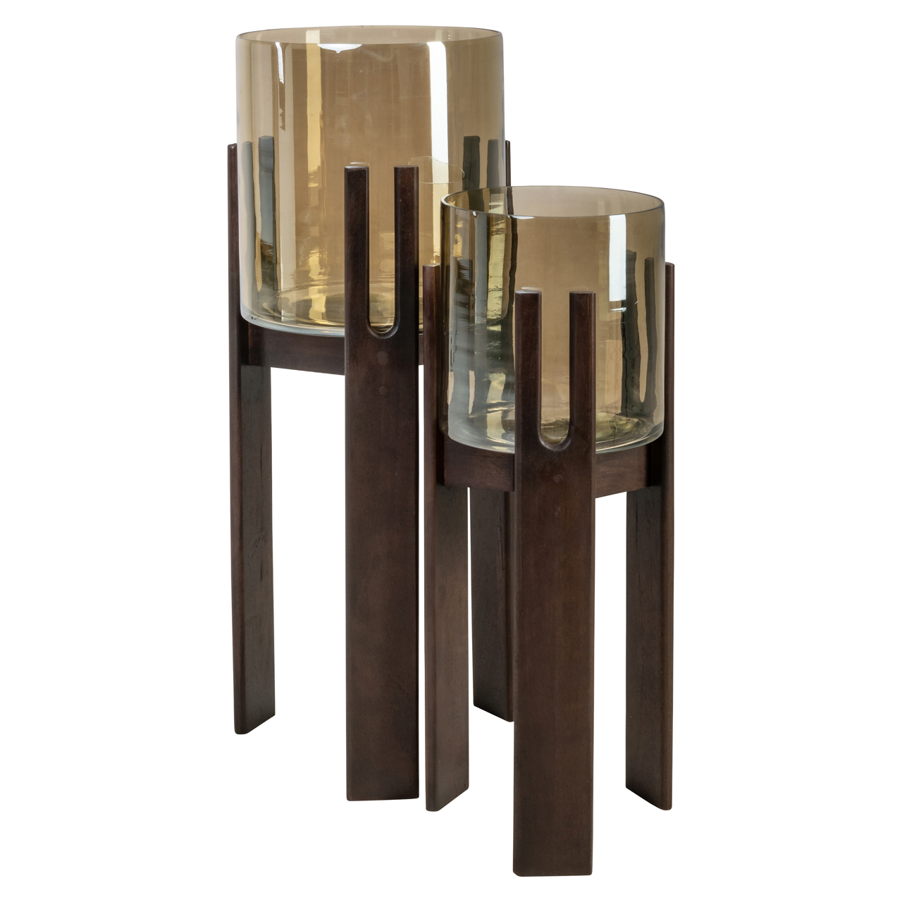 Richmond Interiors Windlicht Reese walnut large