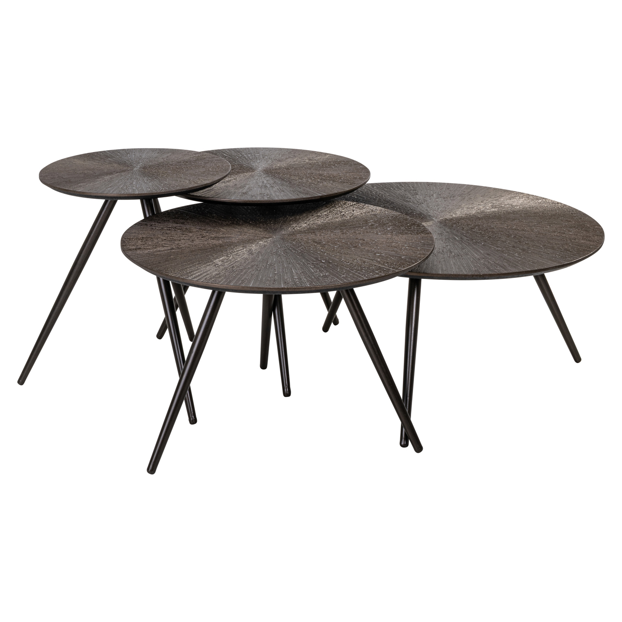 Richmond Interiors Salontafel Quadra Brunzae (Set of 4)