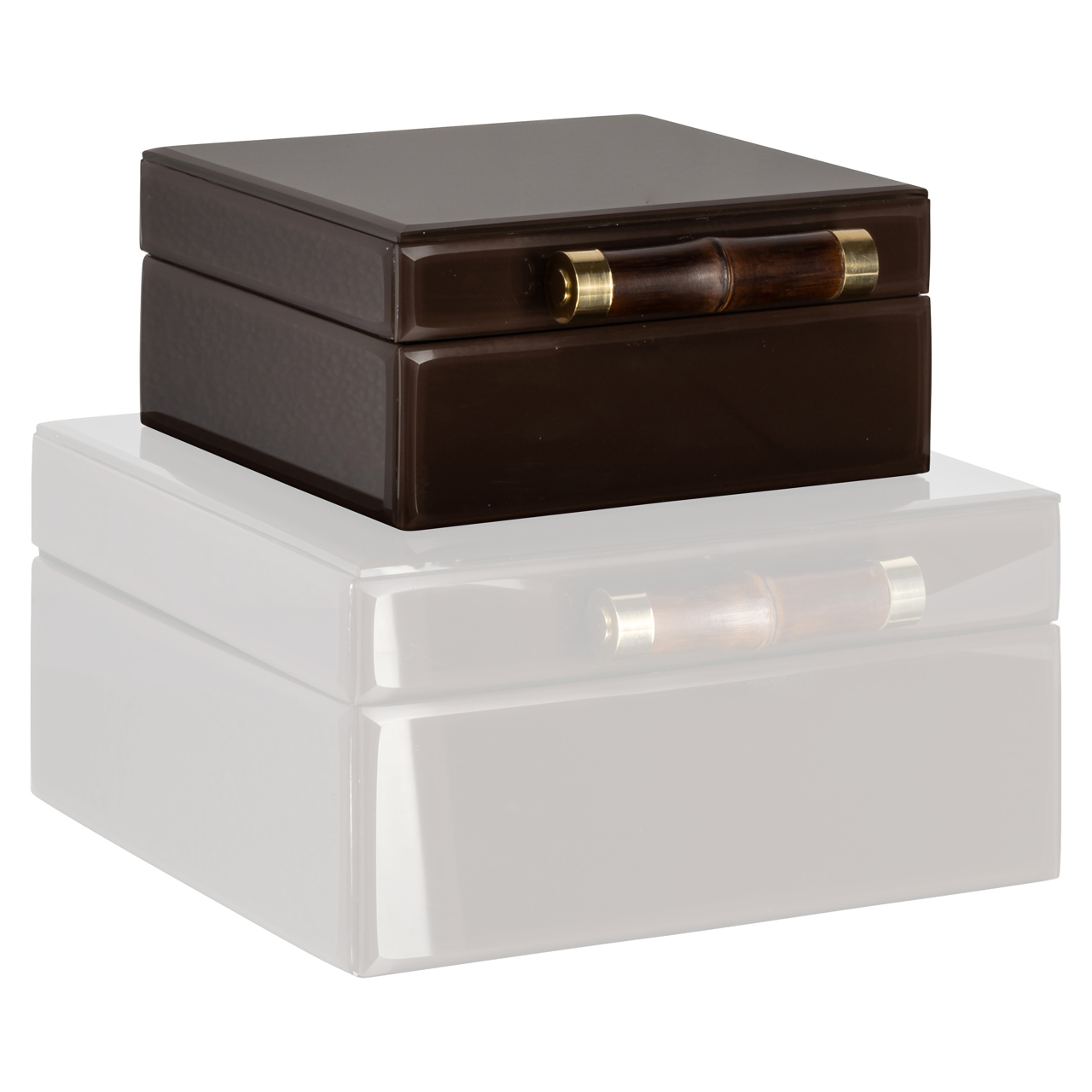 Richmond Interiors Opbergdoos Echo dark brown small