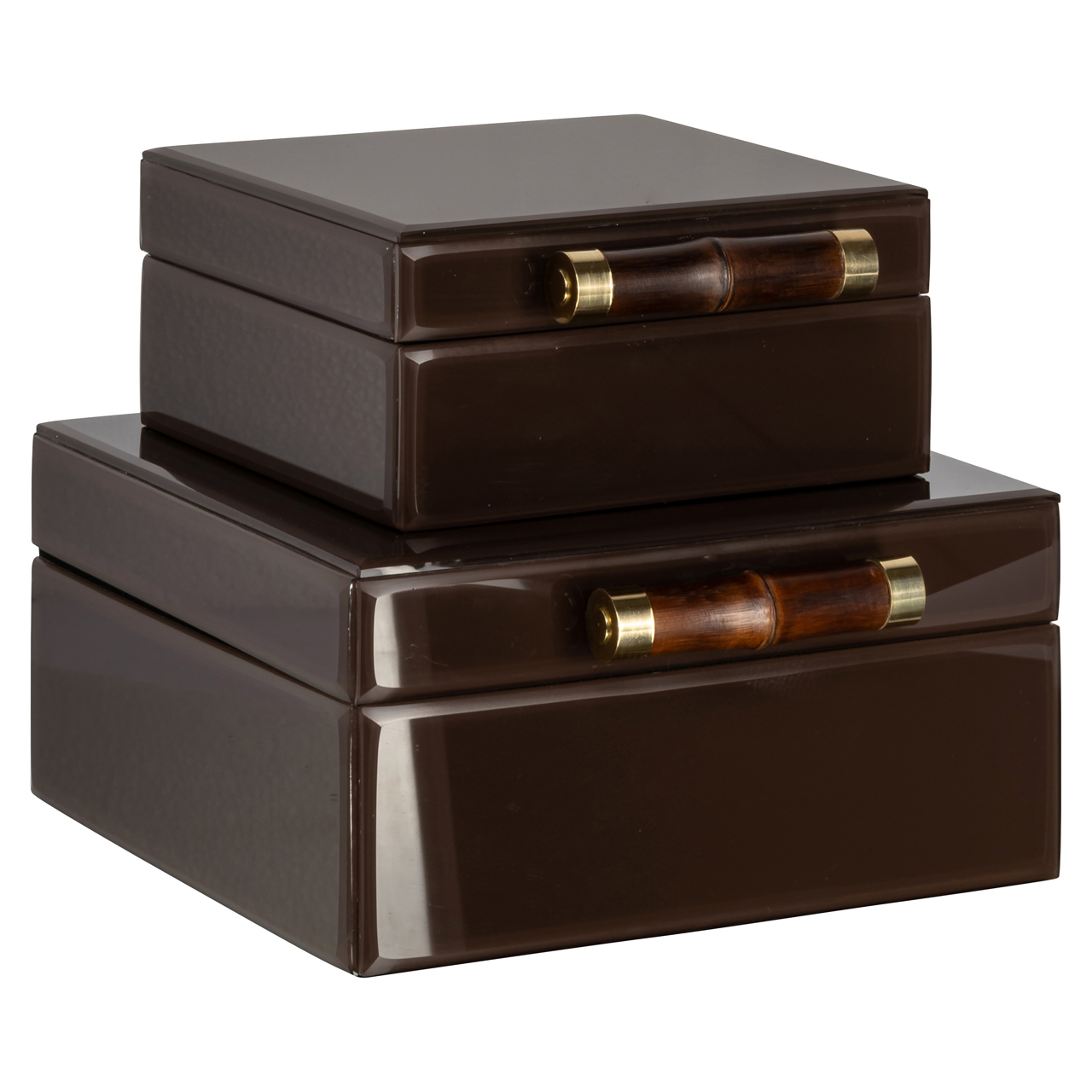 Richmond Interiors Opbergdoos Echo dark brown small